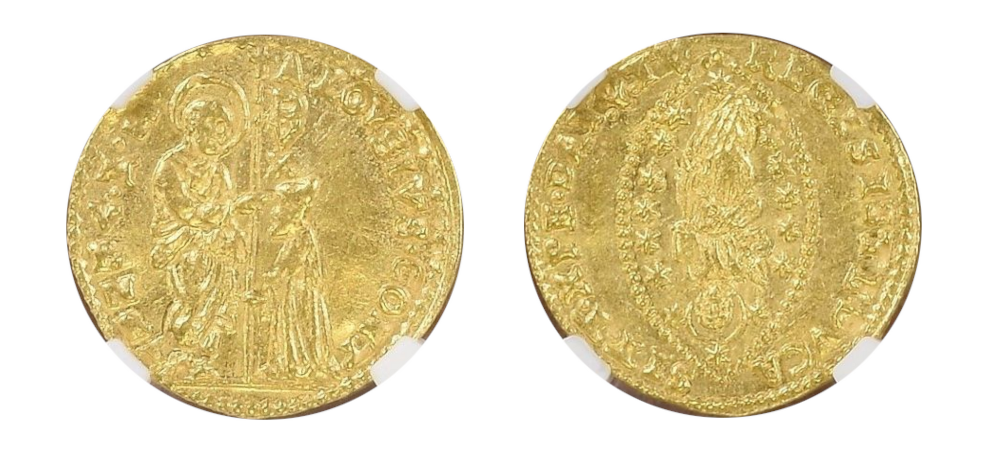 1676-1684 Italy (Venice) Gold Zecchino Alvise Contarini NGC MS 64 LM - Hard Asset Management, Inc