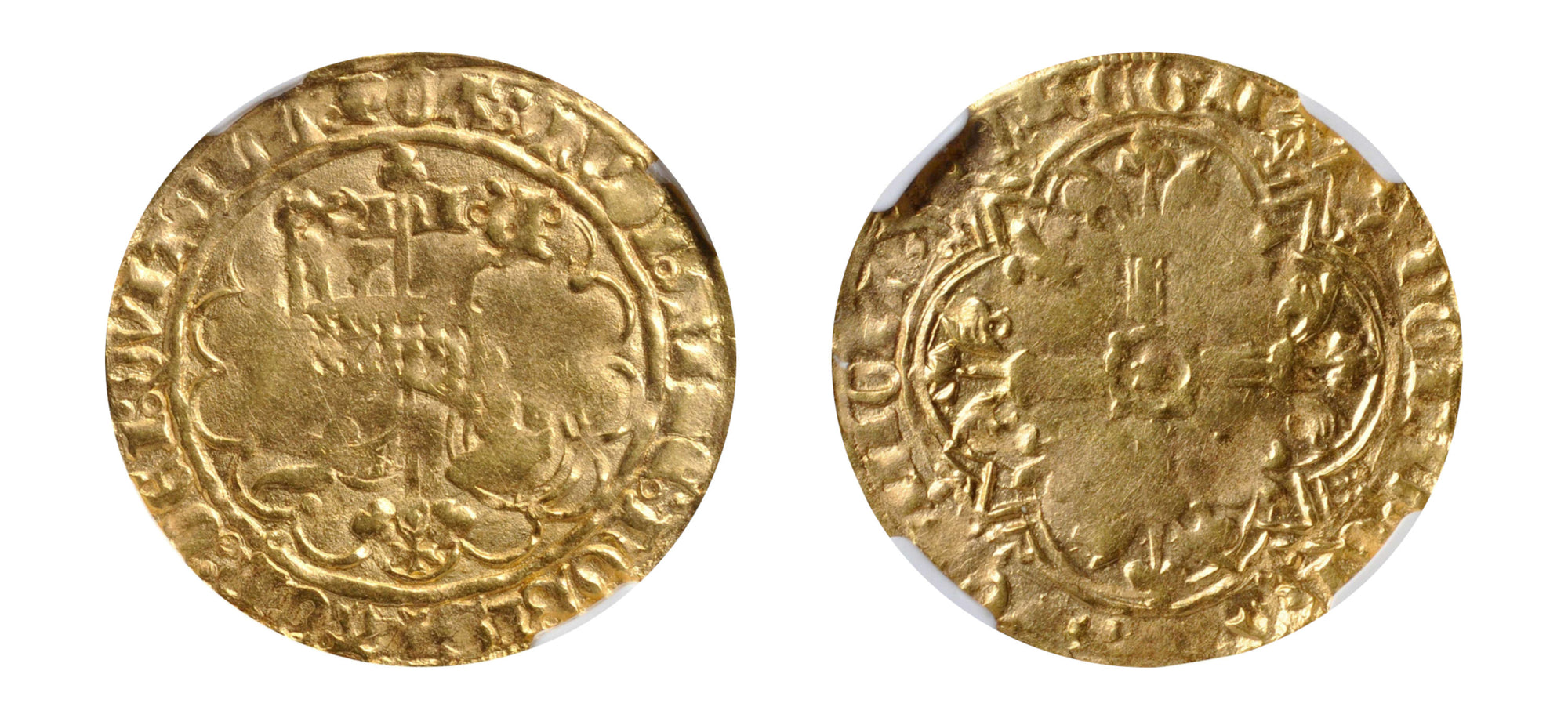 1380-1422-France (Mirabel) Gold A.D'OR NGC AU 50 LM - Hard Asset Management, Inc