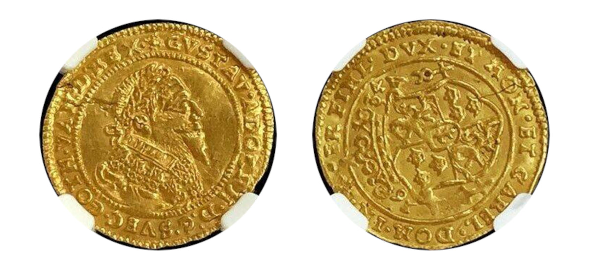 1634-Germany Gold Ducat Swedish Occupation NGC MS 62 - Hard Asset Management, Inc