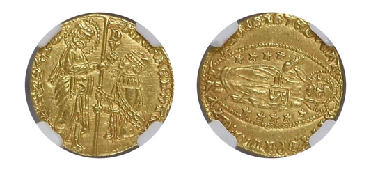 1400-13 Venice Ducat Michael Steno NGC MS65 - Hard Asset Management, Inc