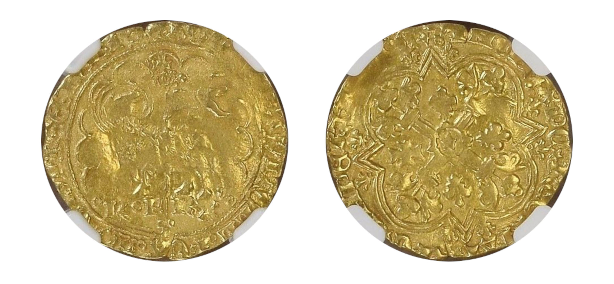 1380-1422 Gold A.D'OR Charles VI NGC AU 55 - Hard Asset Management, Inc