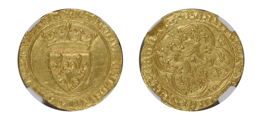 1380-1422 ECU'OR Charles VI NGC MS63 - Hard Asset Management, Inc