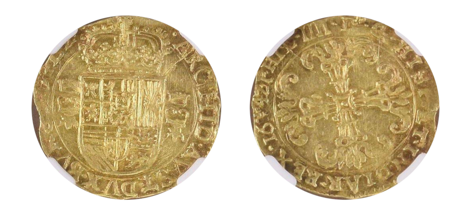 1642-Flanders, Span. Neth. Gold Chaise D'Or NGC MS 63 LM - Hard Asset Management, Inc