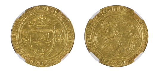 1422-61 ECU'OR Charles VII NGC MS62 - Hard Asset Management, Inc