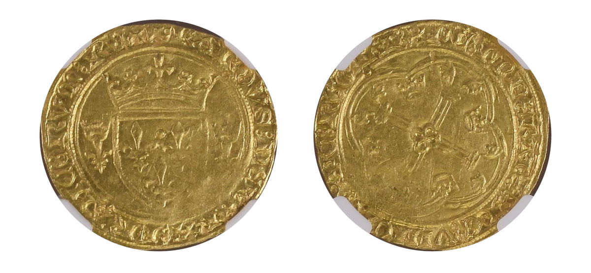 1422-61 ECU'OR FR-307 Charles VII NGC MS62 - Hard Asset Management, Inc