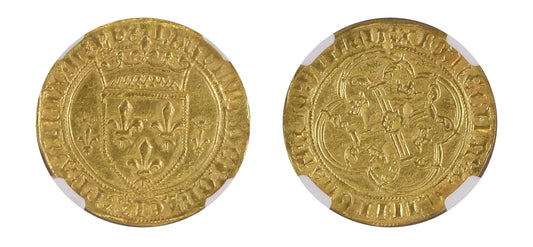 1422-61 ECU'OR Charles VII NGC MS61 - Hard Asset Management, Inc