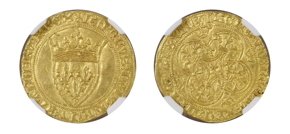 1380-1422-France Gold ECU'OR NGC MS 61 LM - Hard Asset Management, Inc