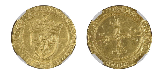 1380-1422 ECU'OR Charles VI NGC MS63 - Hard Asset Management, Inc