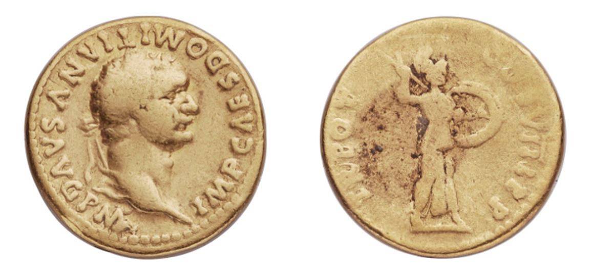 81-96 AD Domitian AV Aureus NGC VG 5/5 - 3/5 - Hard Asset Management, Inc