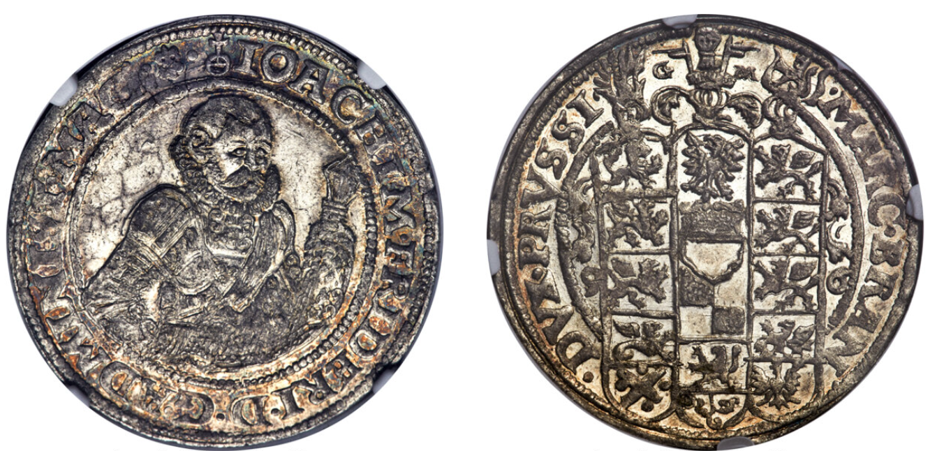 1596-BM Magdeburg Taler Joachim Friedrich von Brandenburg NGC MS65+★ - Hard Asset Management, Inc
